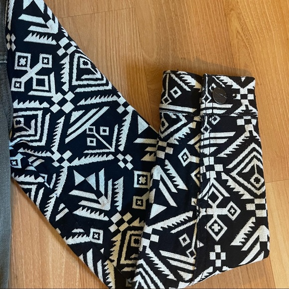 JESSICA SIMPSON-OLIVE GREEN ETHNIC DENIM JACKET - Picture 13 of 14